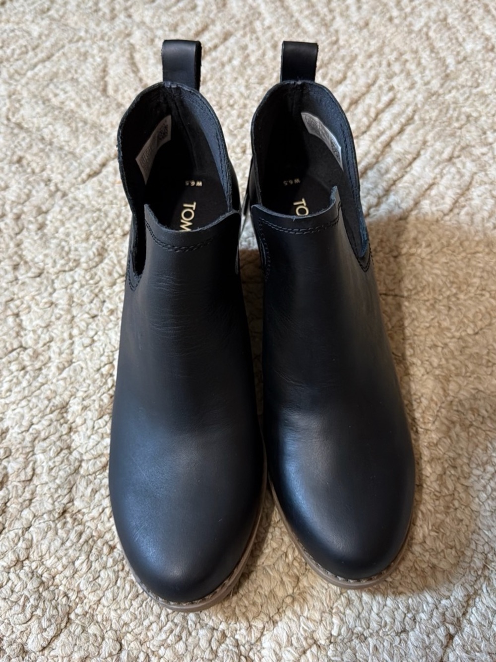 TOMS Black Chelsea Booties